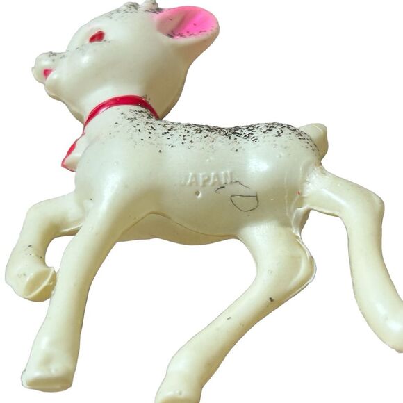 Vintage Christmas Three Rudolph Reindeer Celluloid Blow Molds Lot - Picture 7 of 7